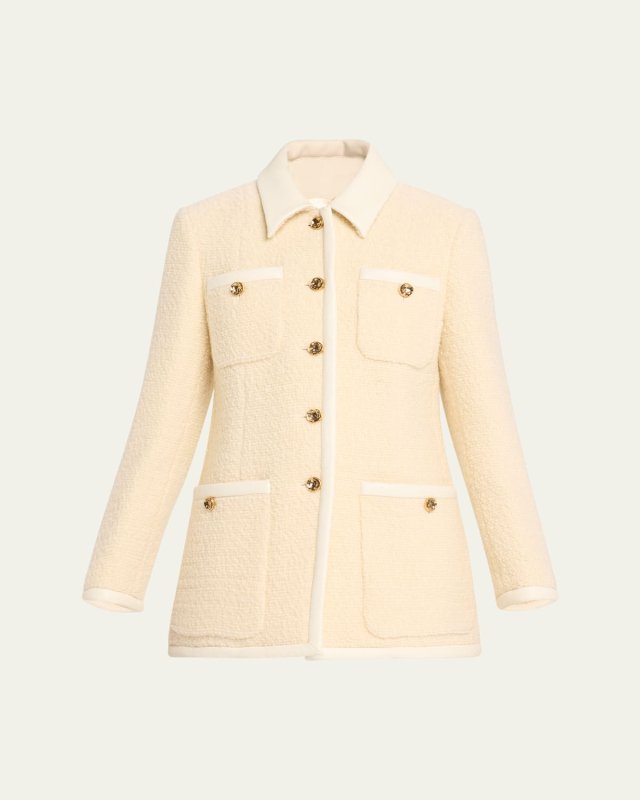 Clarkes Tweed Patch Pocket Coat